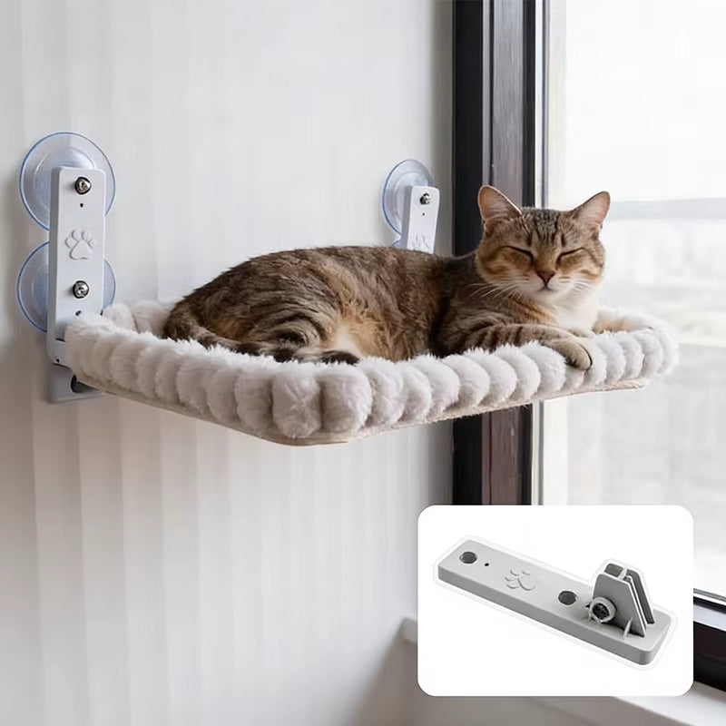 Elevate Your Cat's Comfort with Our Cat Window Hammock – Sturdy Suction Cups for Safe Sunbathing!